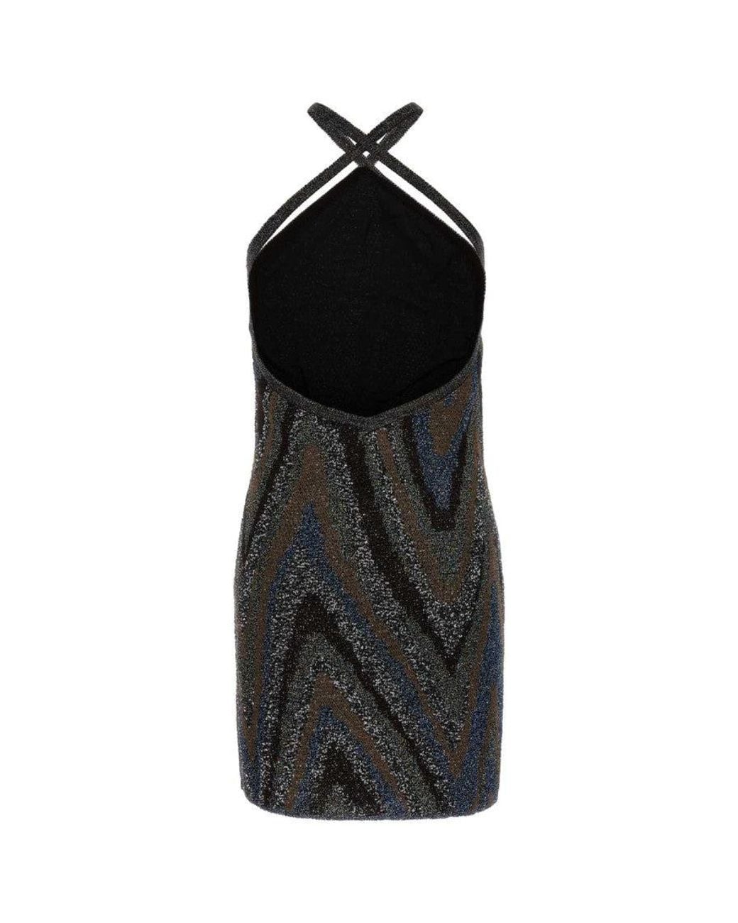Missoni Black Halter Neck Mini Dress
