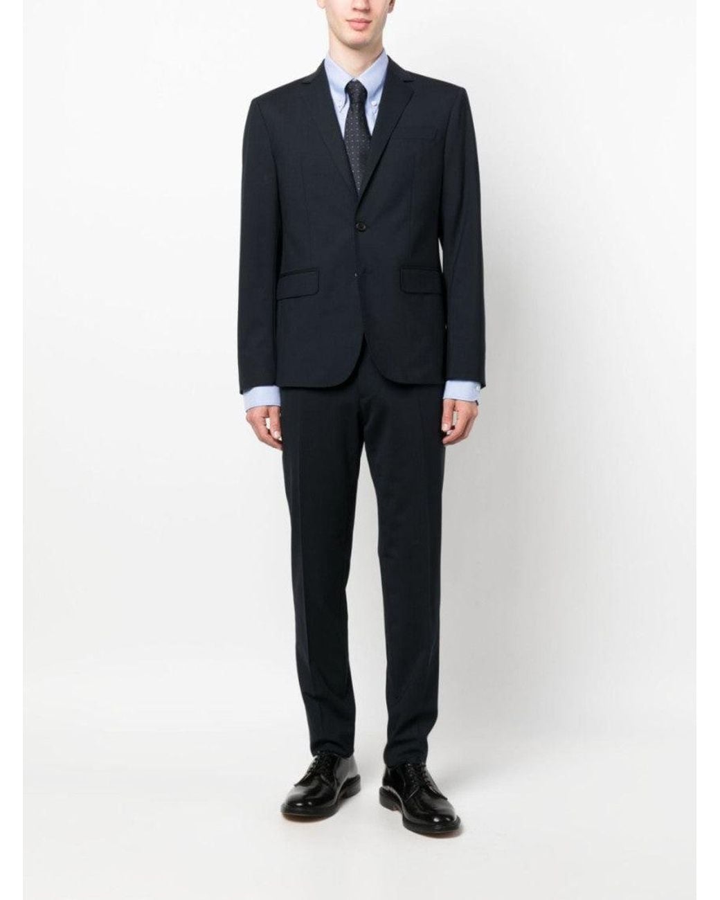 DSquared² Blue Single-Breasted Two-Piece Suit for men