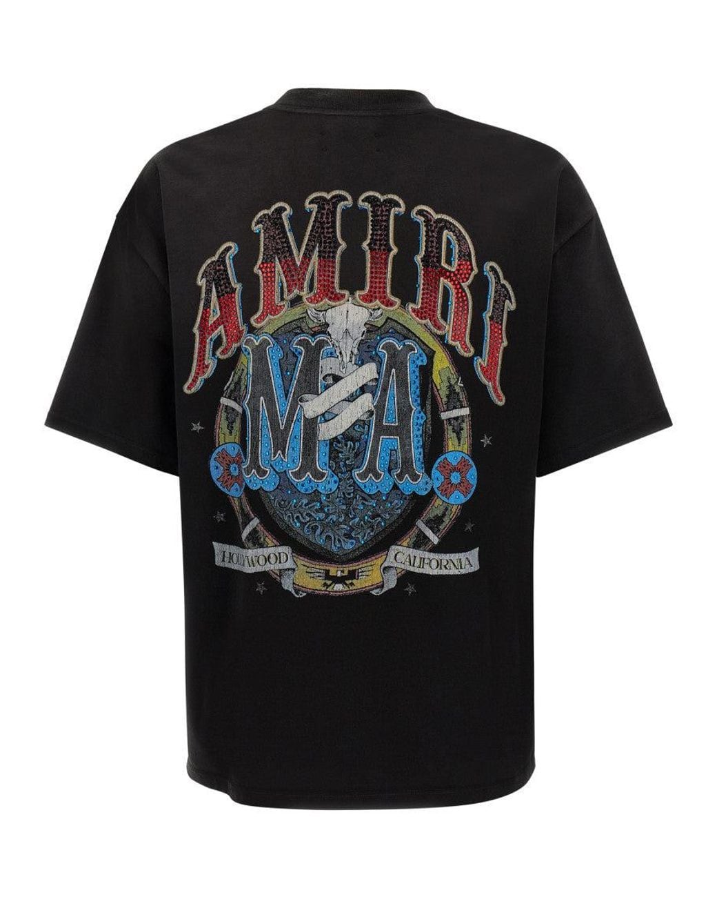 Amiri Black Crew Neck T-Shirt for men