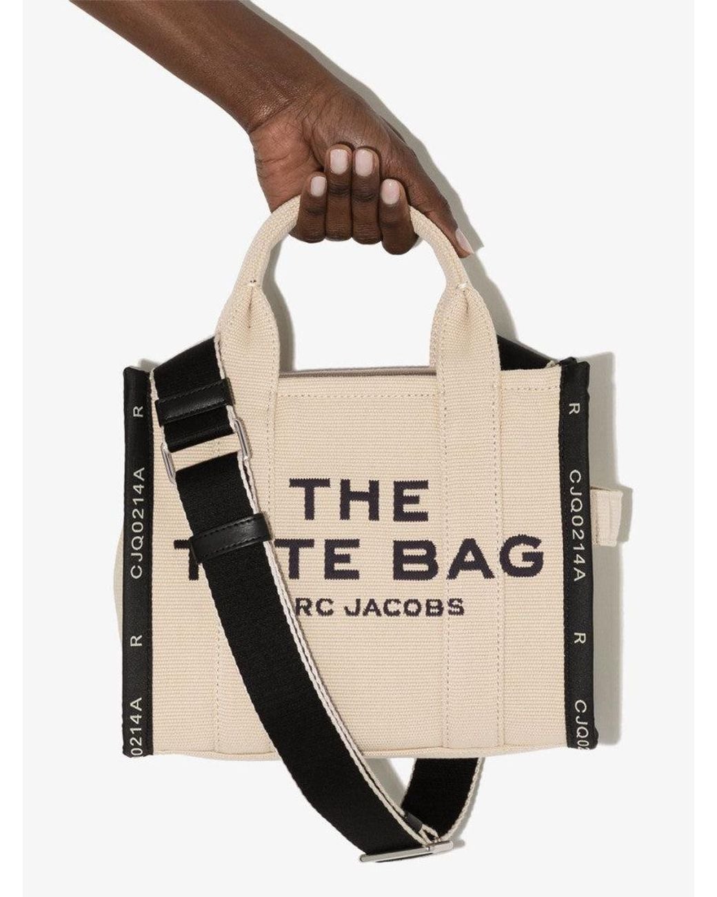 Marc Jacobs Black The Jacquard Top Zip Small Tote