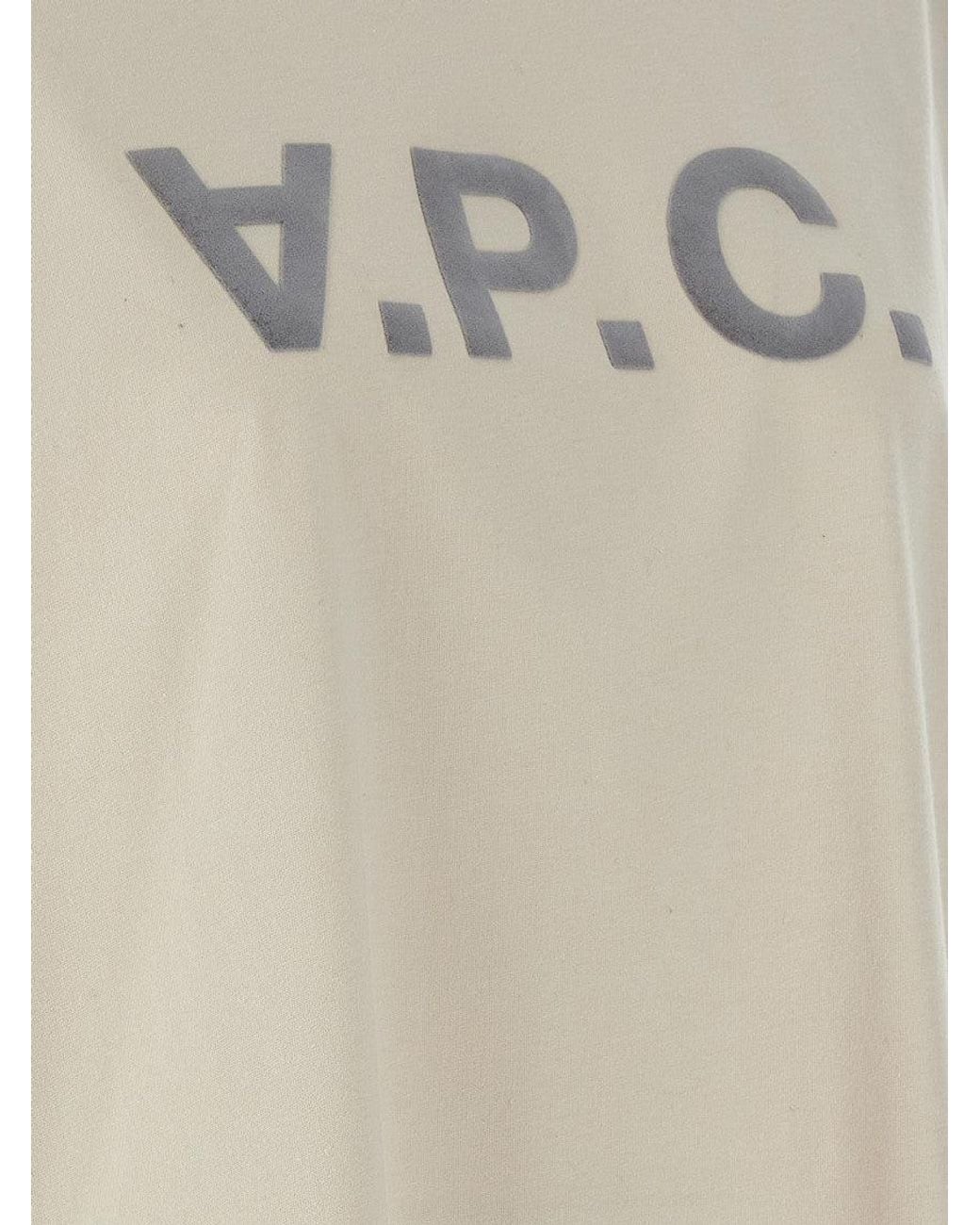 A.P.C. White Sand Cotton Oversize T-Shirt