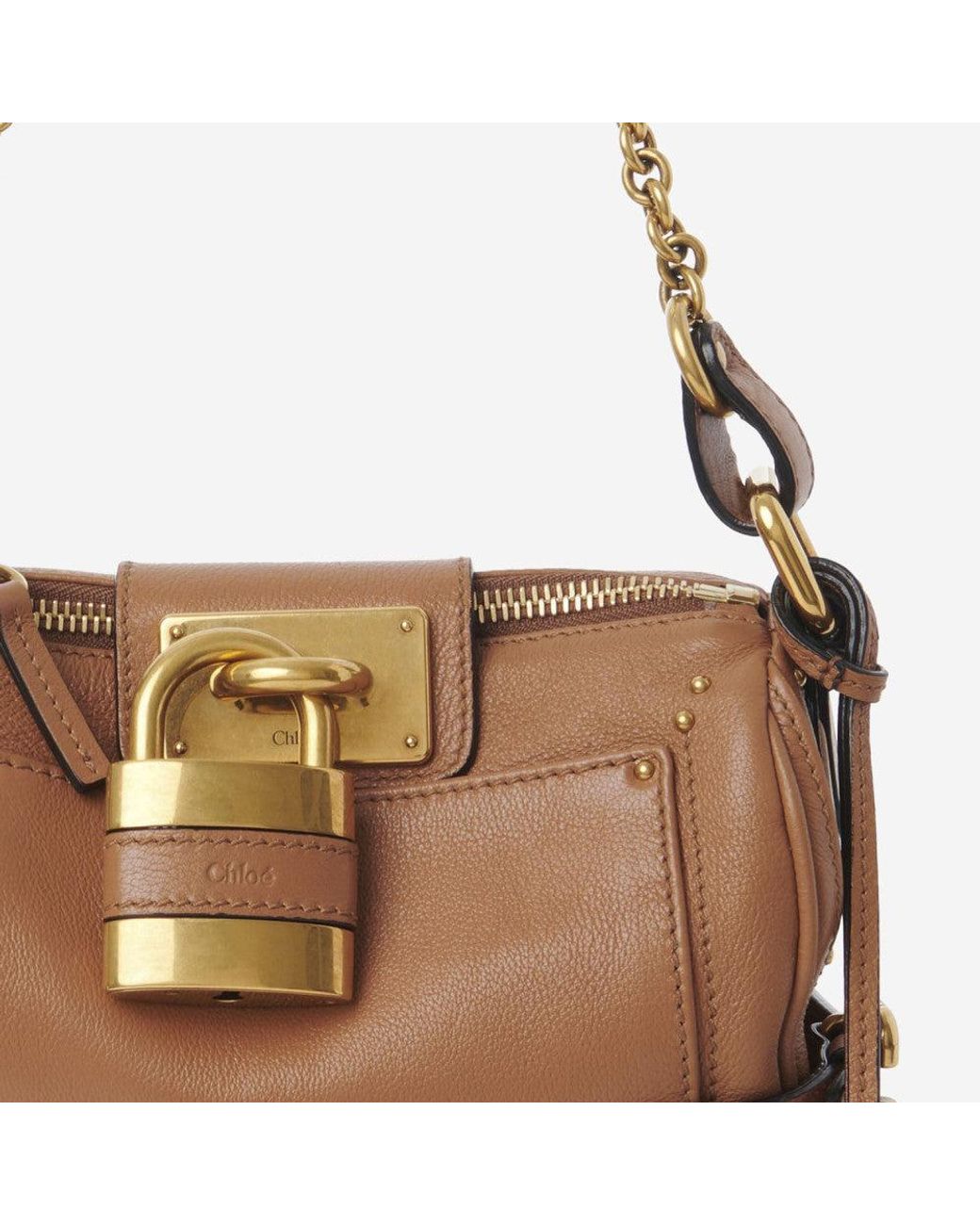 Chloé Brown Mustang Paddington Small Shoulder Bag