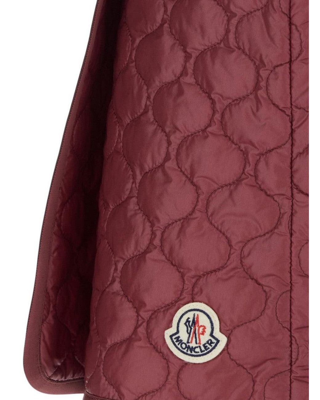 Moncler Red Quilted Mini Skirt