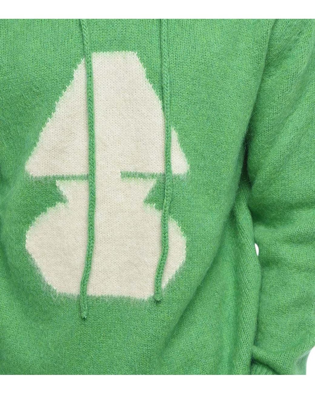 Autry Green Logo Hooded Sweater for men