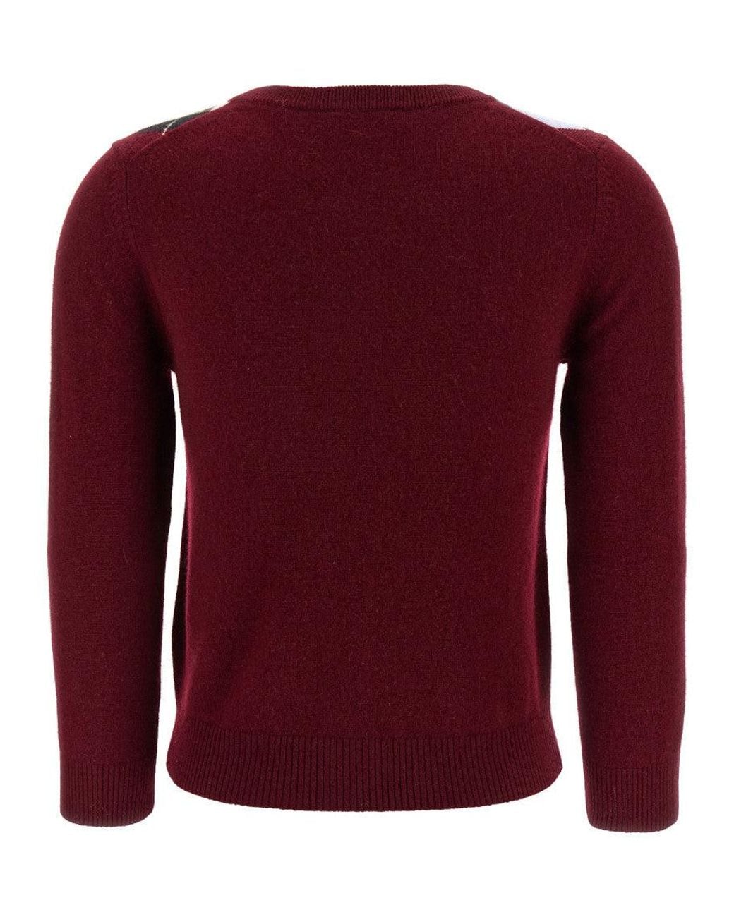 Ganni Red Check Cardigan
