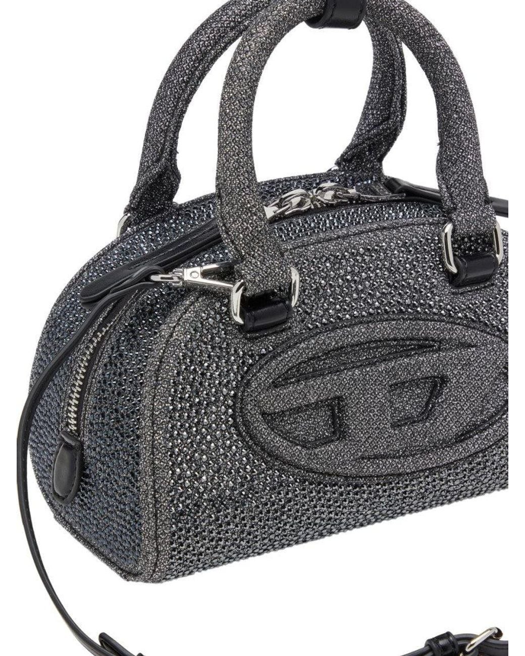 DIESEL Black 1Dr Dome Small Duffle Bag