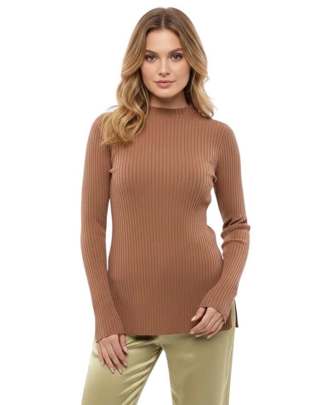 Nanushka Brown Crew Neck Sweater