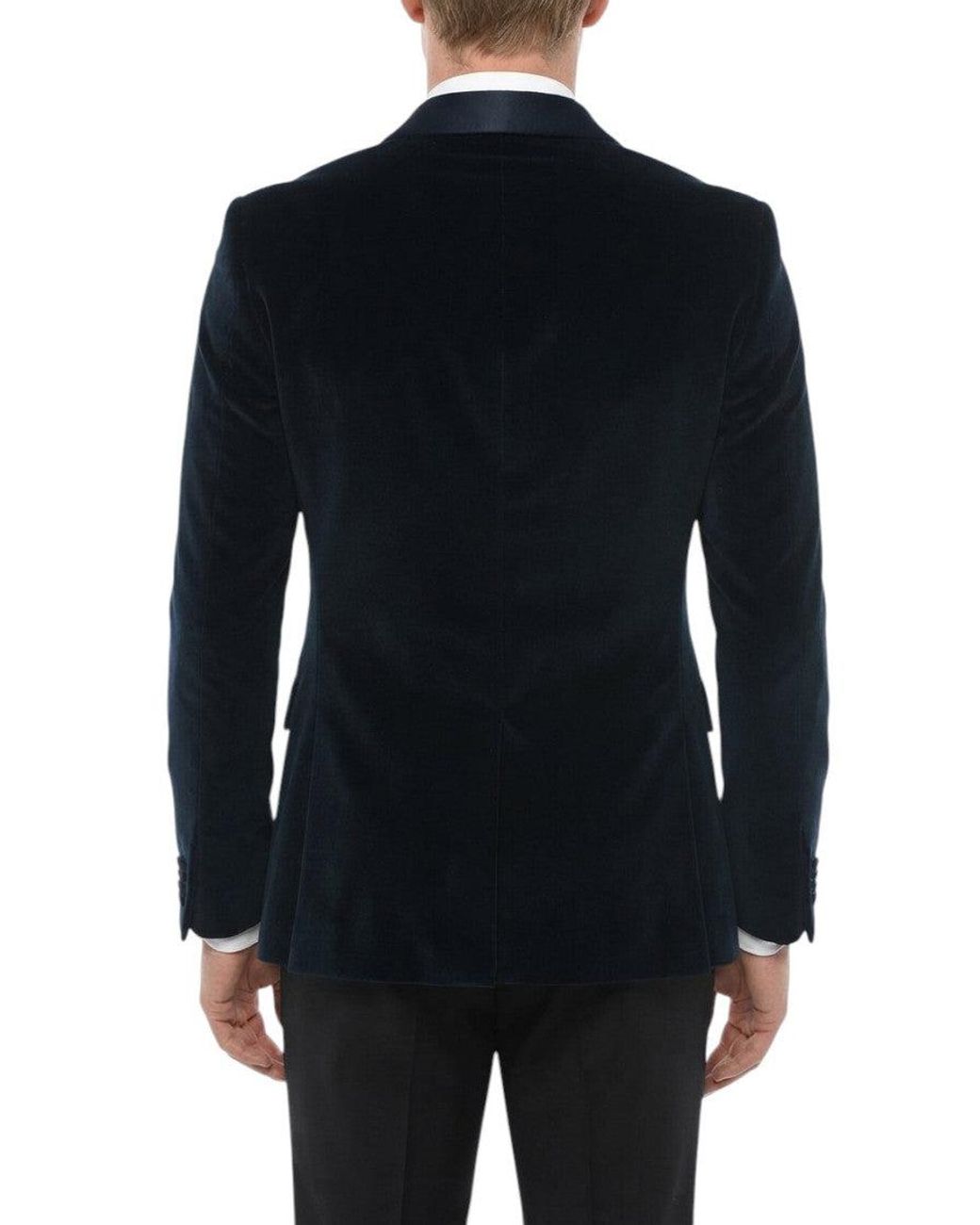 Corneliani Blue Shawl Lapel Blazer for men