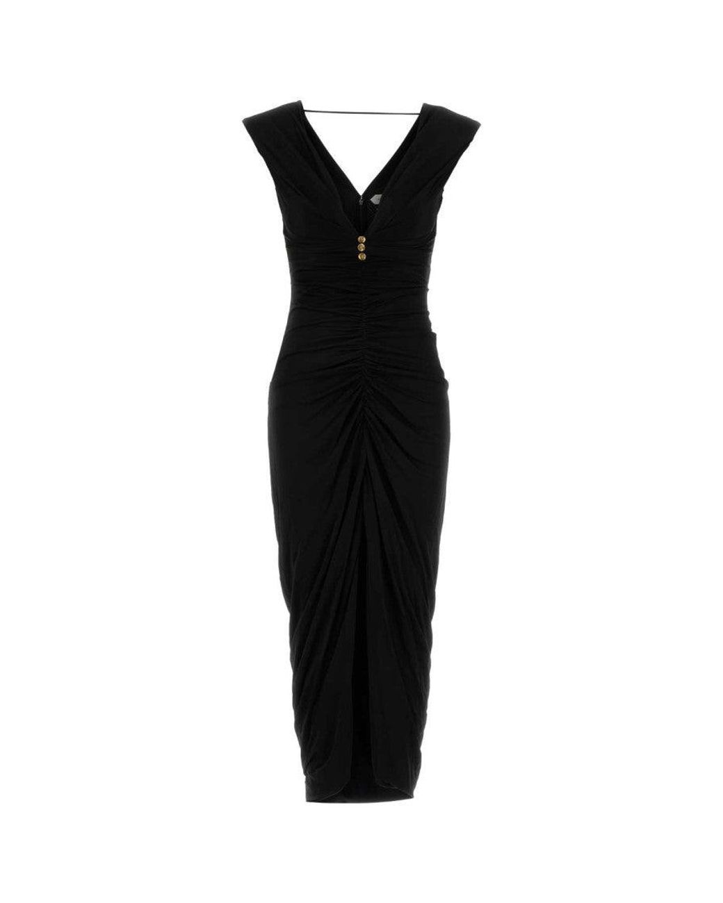 Versace Black Bodycon Slim Dress