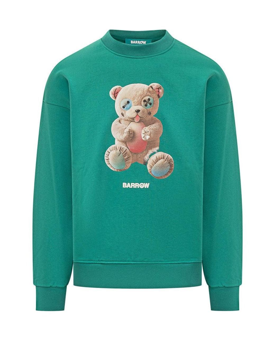 Barrow Green Crew Neck Sweatshirt for men