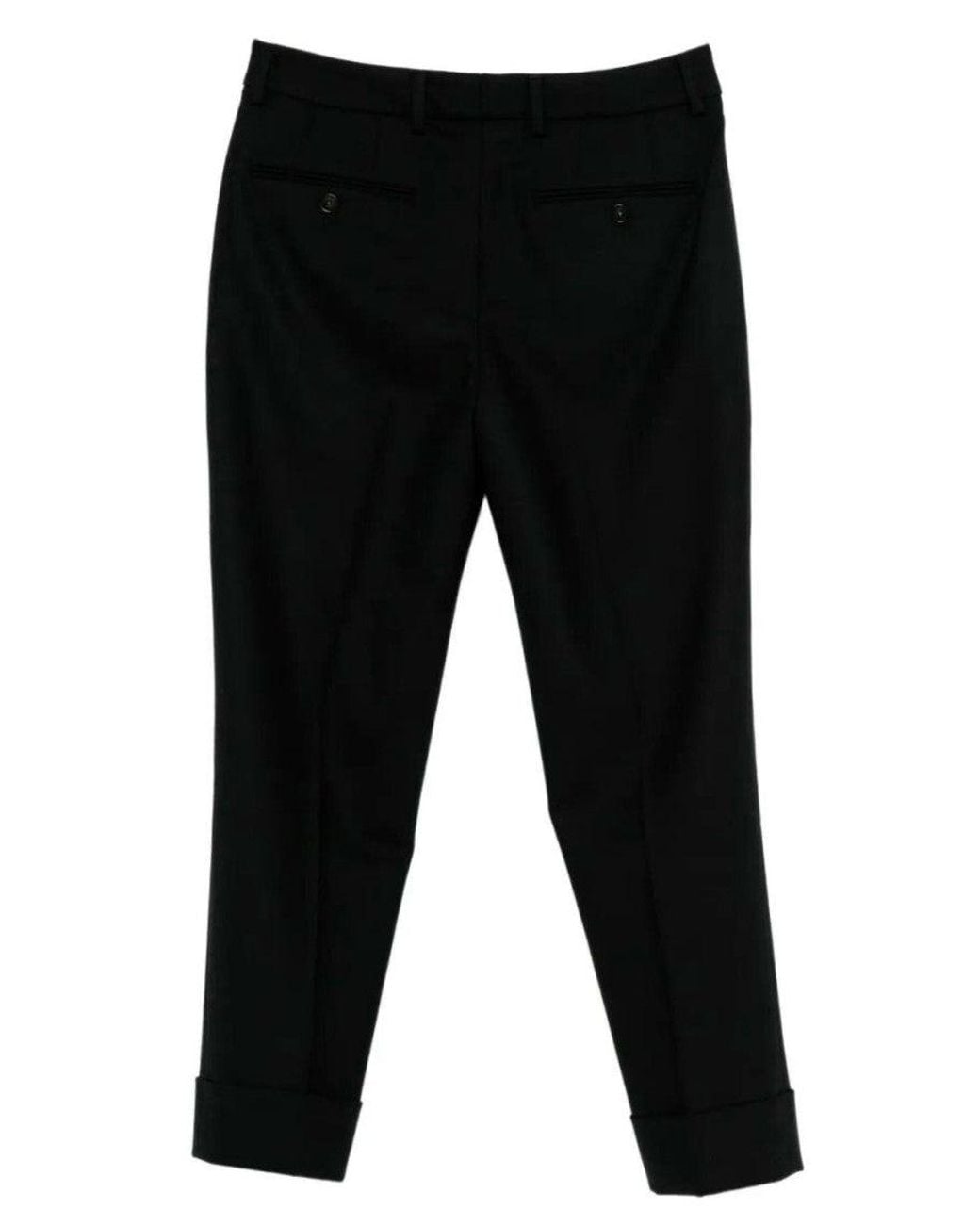 Incotex Black Wool Trouser