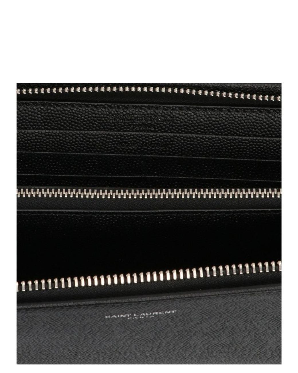 Saint Laurent Black Logo Wallet for men
