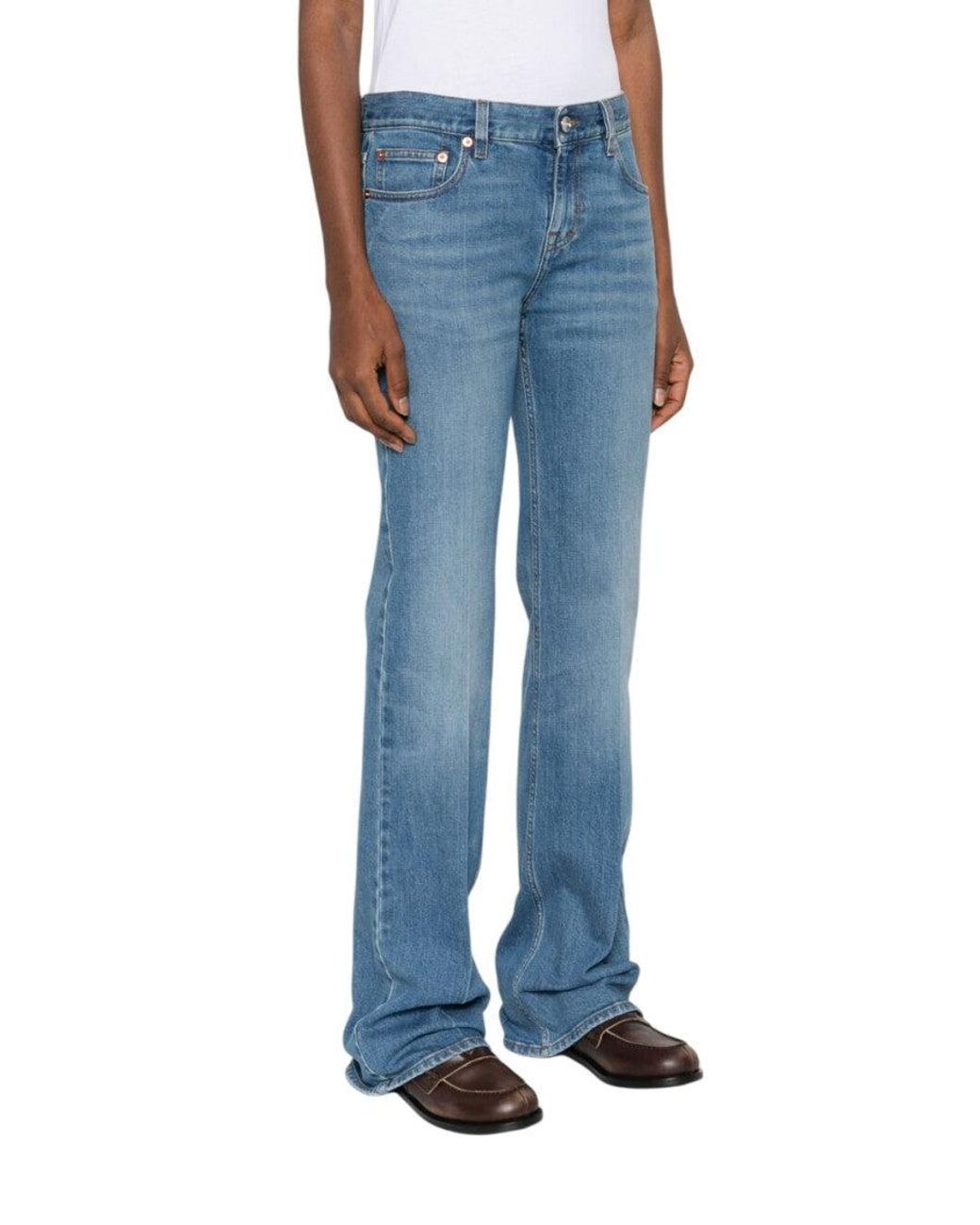 Gucci Blue Slim Mid Rise Jeans