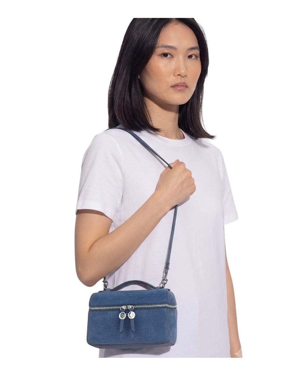 Tory Burch Blue Romy Mini Crossbody Bag