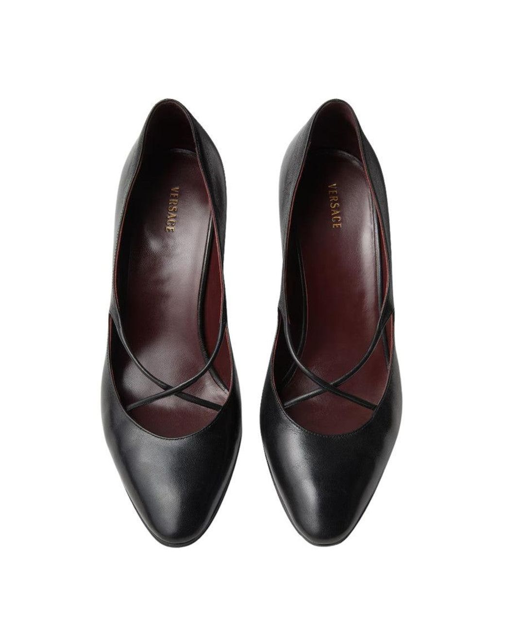 Versace Black Stylish High Heel Shoes For