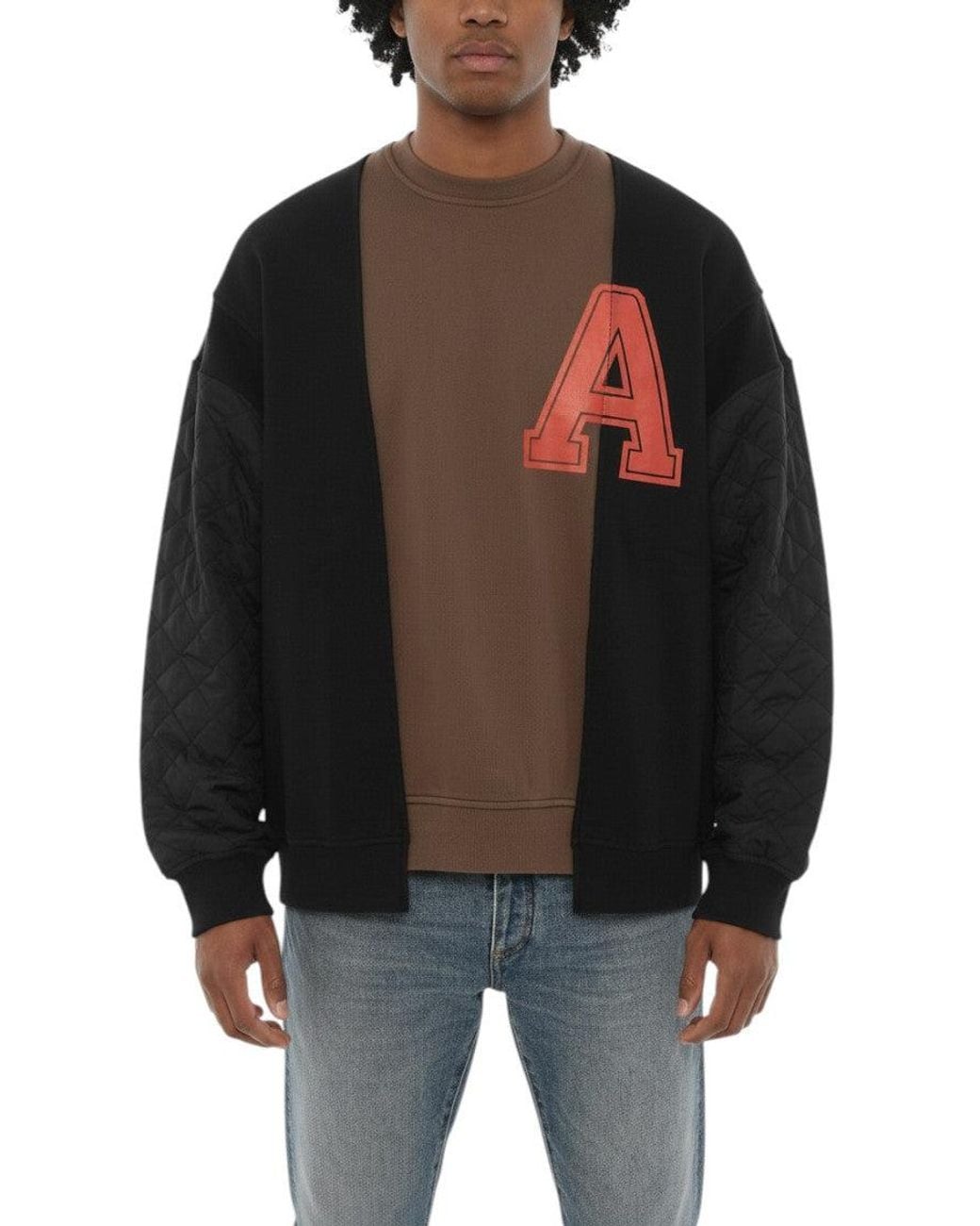 Ambush Black Relaxed Logo Sweatshirt for men