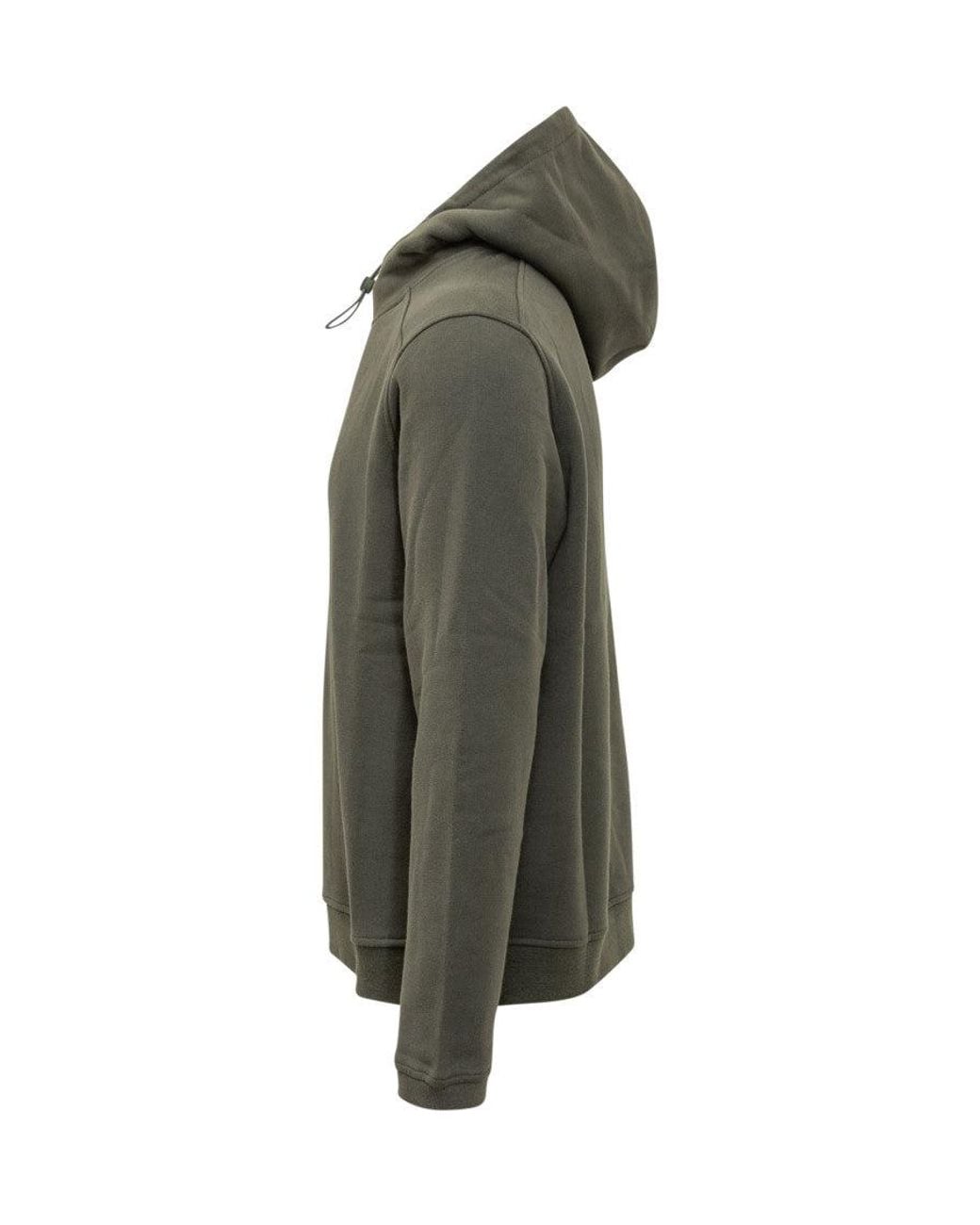 K-Way Green Solid Hood Sweatshirt for men