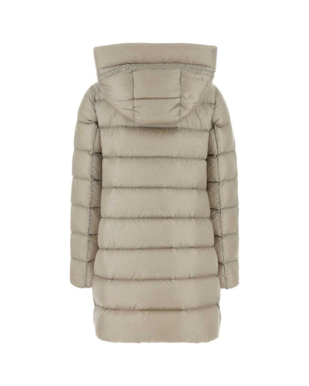 Moncler Natural Quilted Hood Jacket