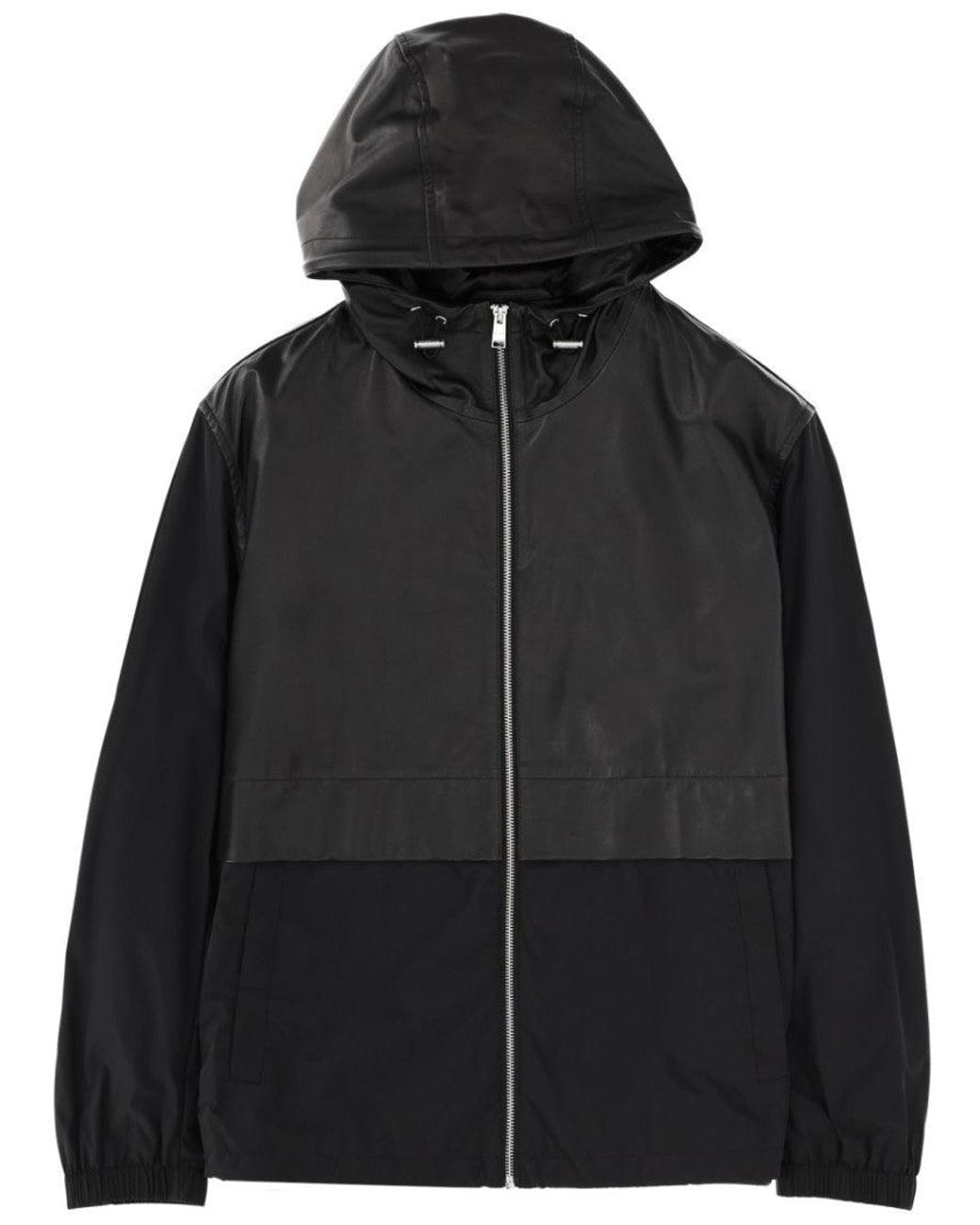 Boss Black Solid Hood Jacket for men