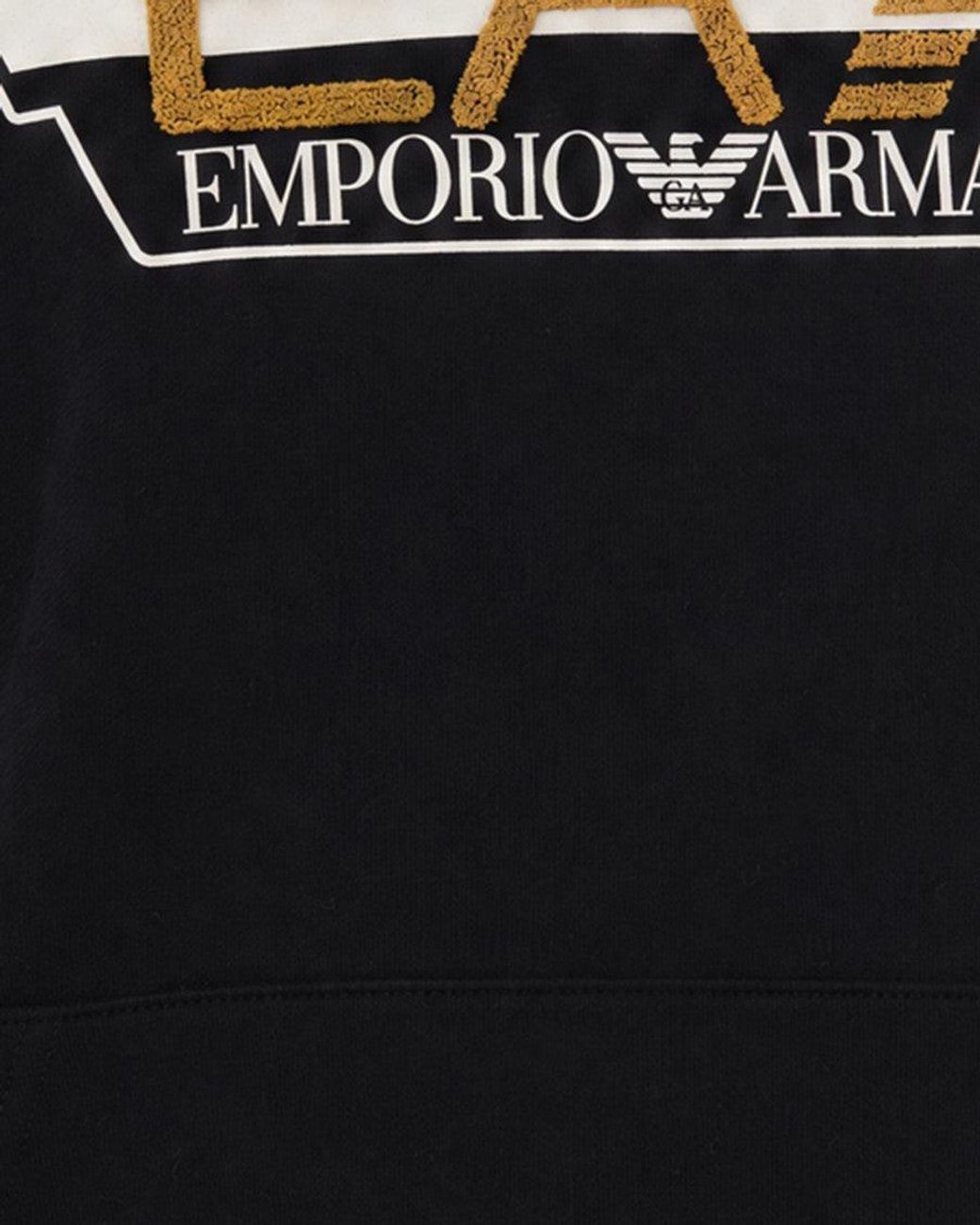 EA7 Blue Logo Regular Hoodie for men