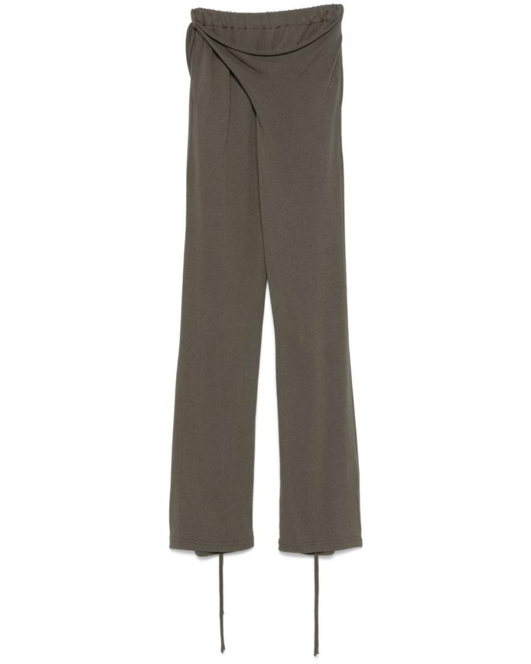 OTTOLINGER Gray Deconstructed-Design Trousers
