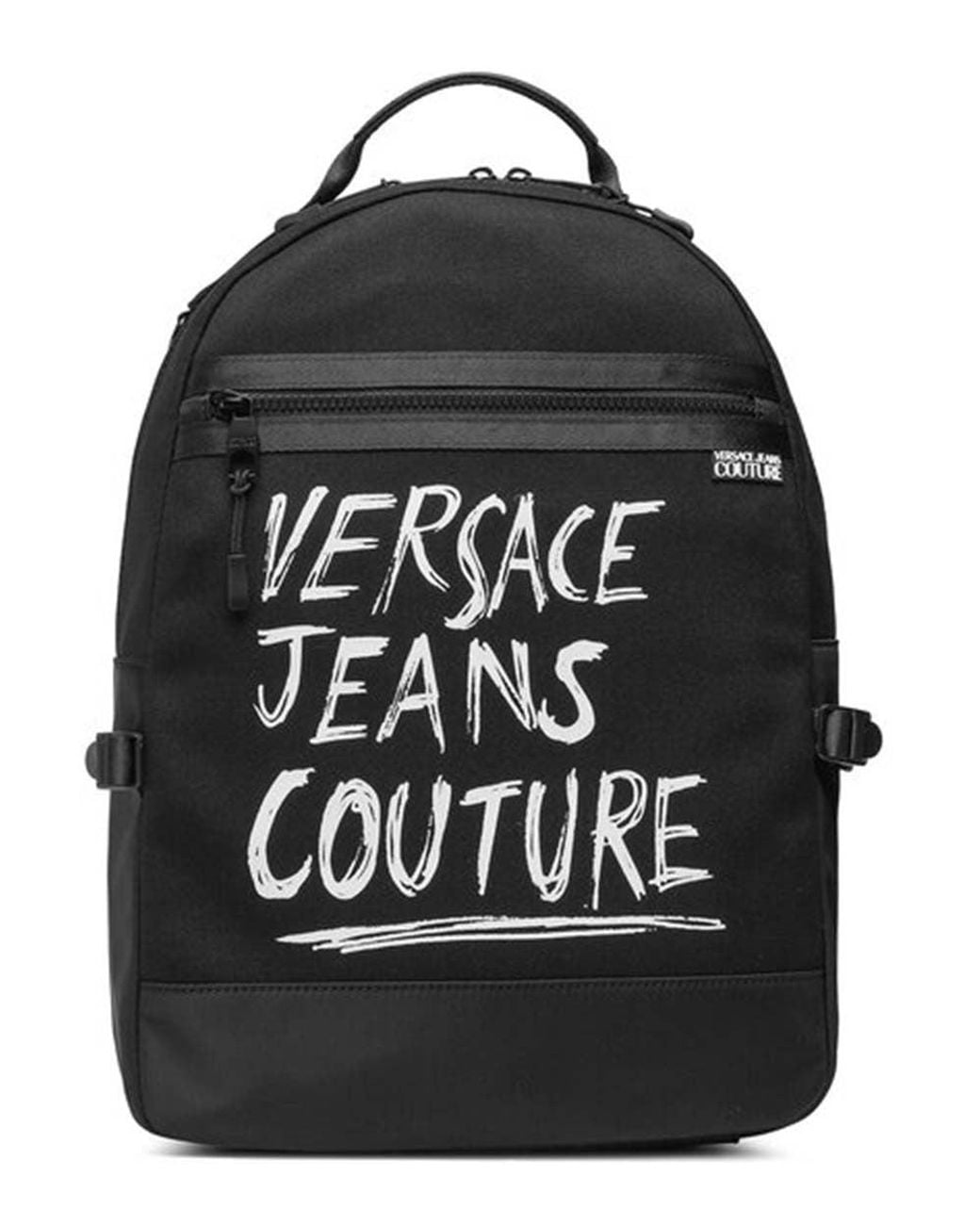 Versace Jeans Couture Black Logo Large Backpack for men