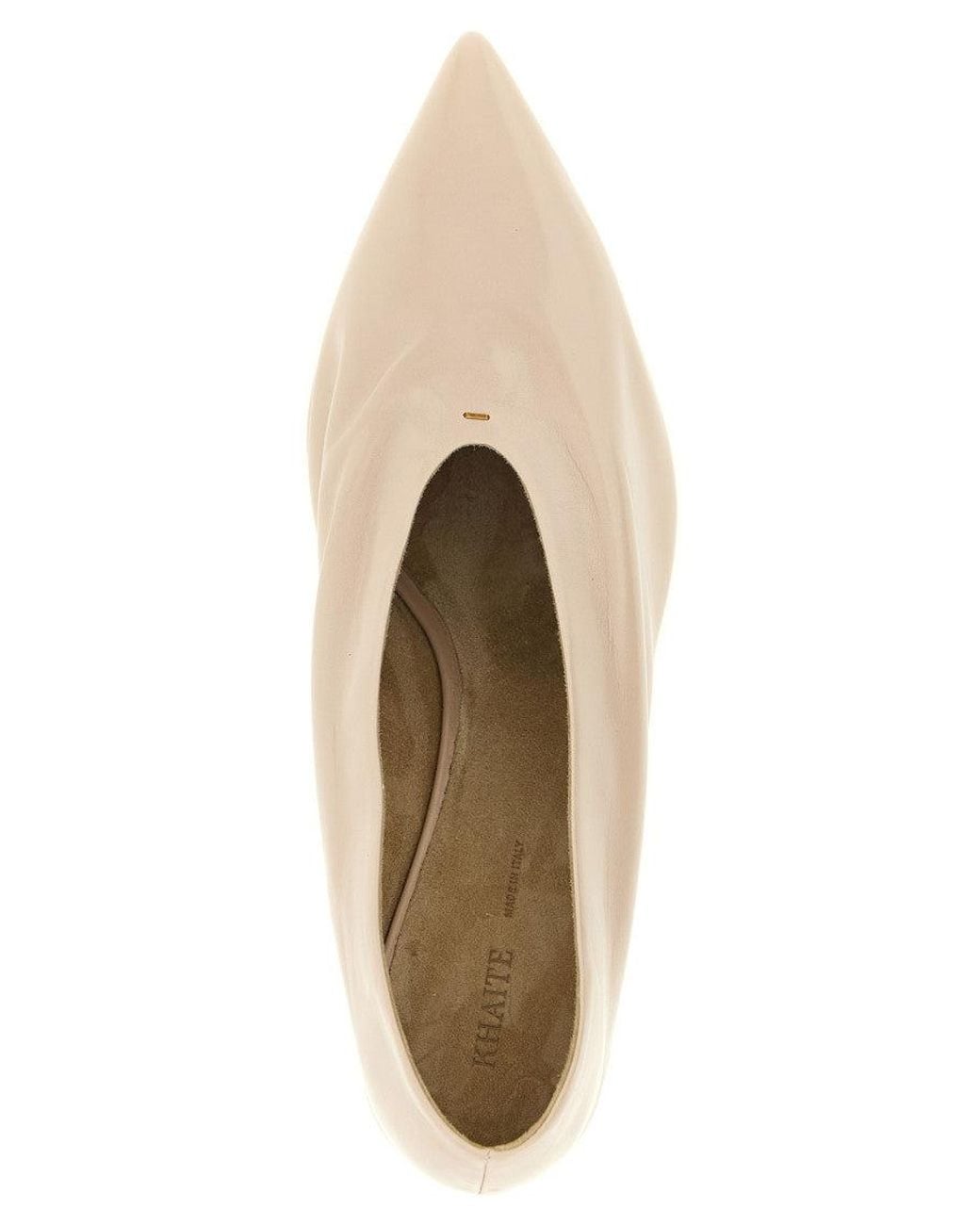 Khaite Natural Pointed Toe Pumps