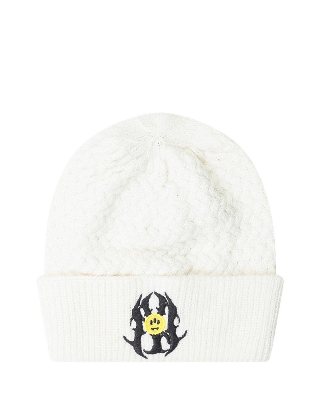 Barrow White Logo Beanies Hat for men