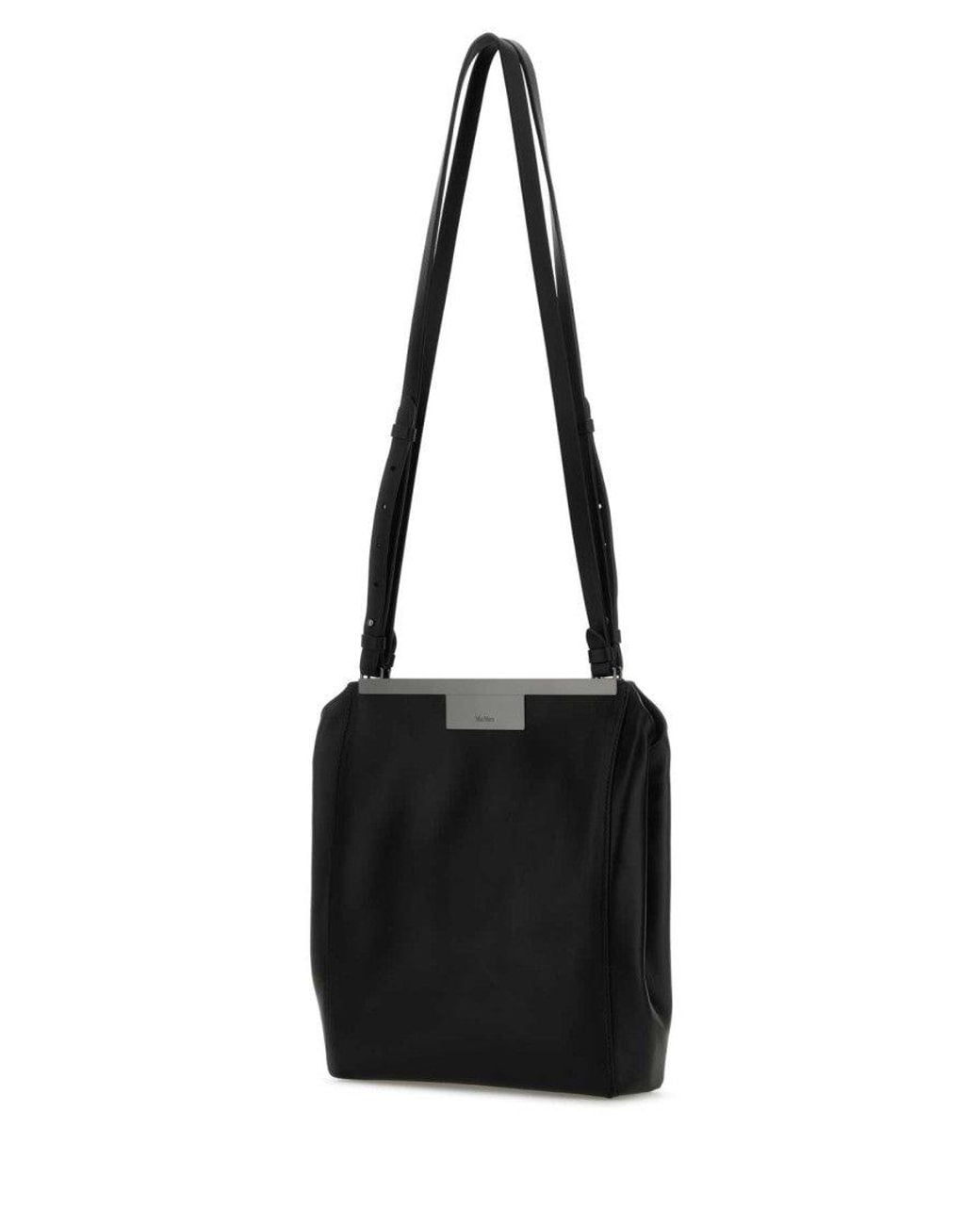 Max Mara Black Leather Mmsummer Shoulder Bag