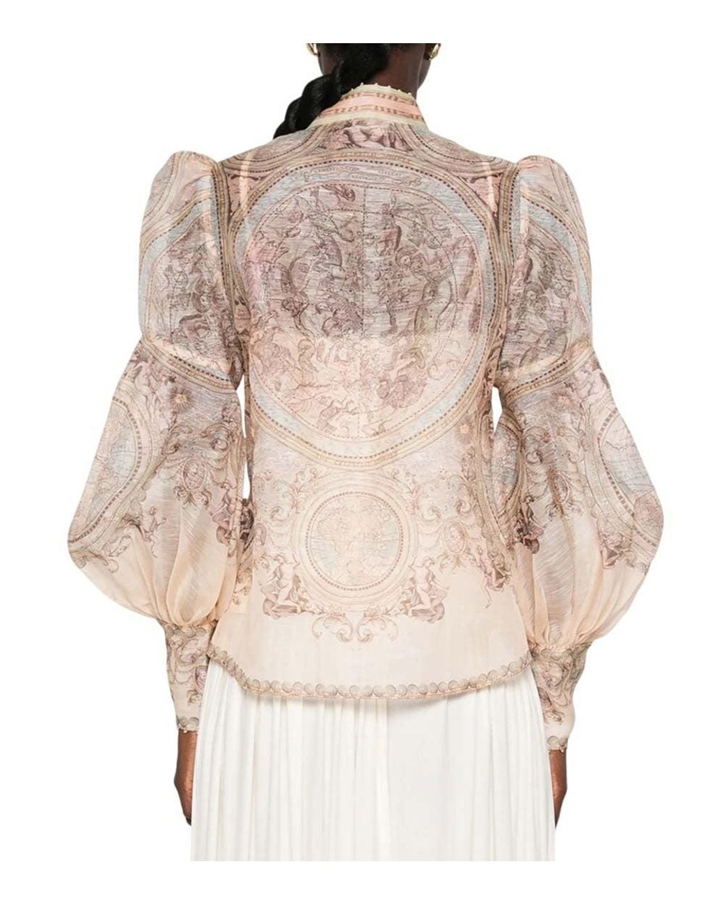 Zimmermann Natural Printed Top