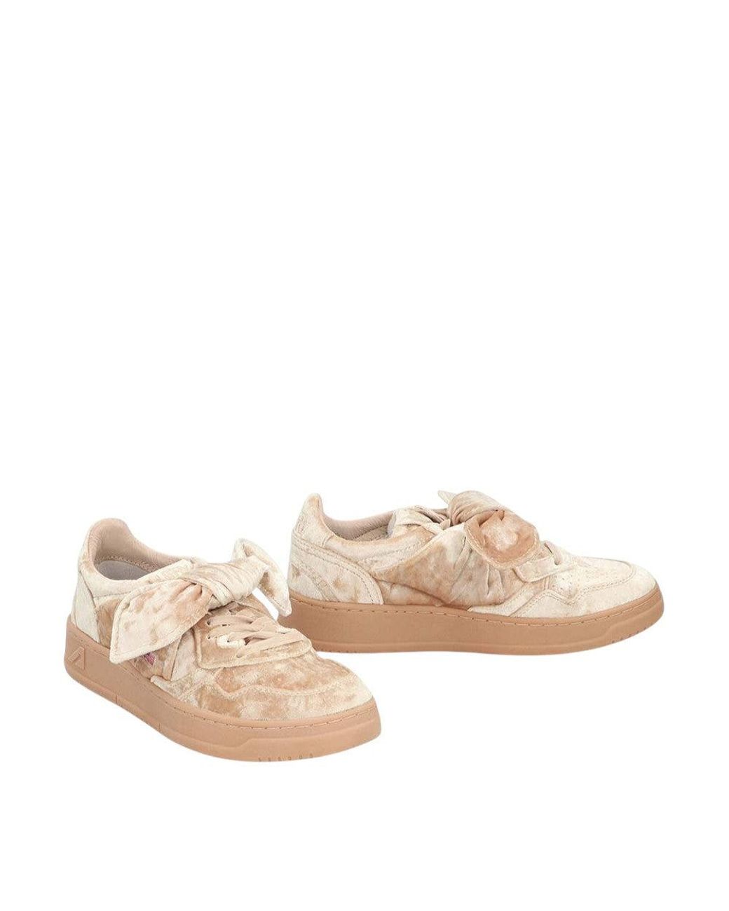 Autry Natural Low Velvet Sneakers