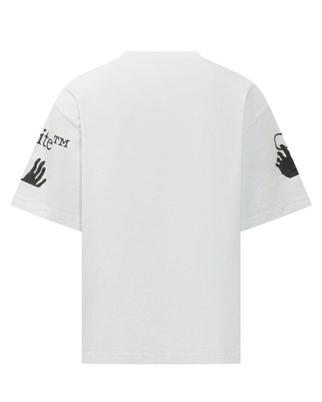 Off-White c/o Virgil Abloh White Crew Neck T-Shirt for men