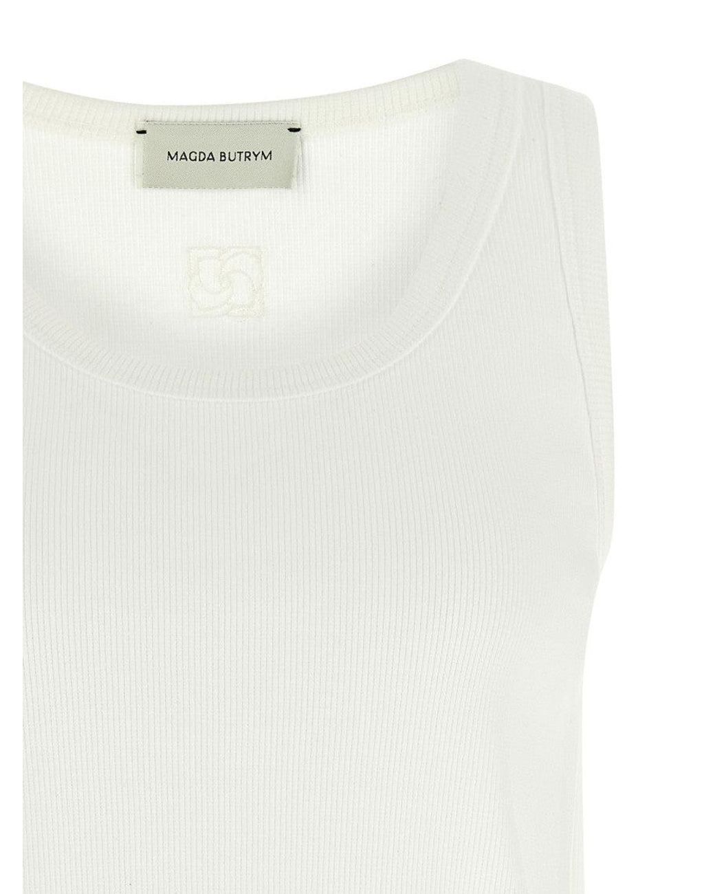 Magda Butrym White 'Pf 25 Top 01' Top