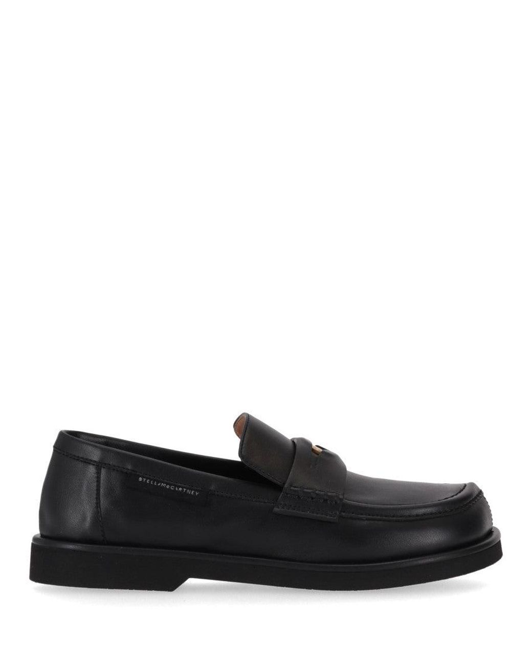Stella McCartney Black Leather Loafers
