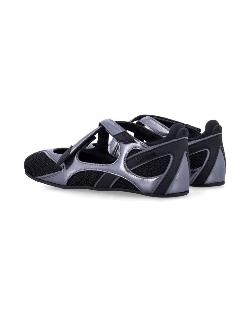 The Attico Blue Floor 1 Mesh Ballerina