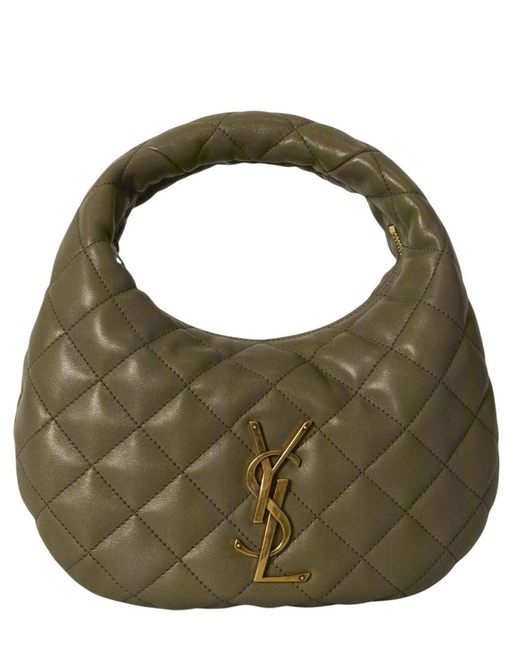 Saint Laurent Green Icarino Small Hobo