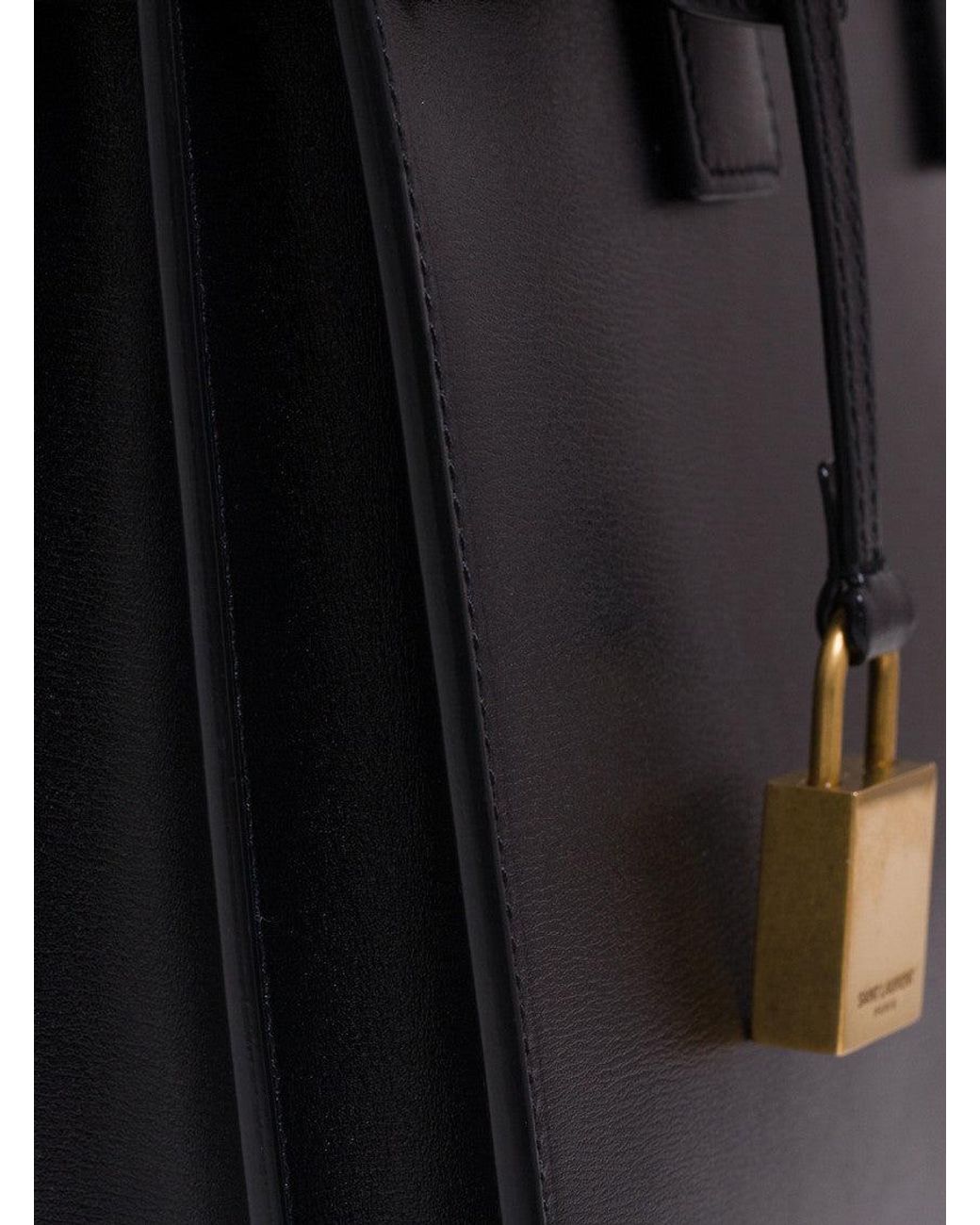 Saint Laurent Black Sac De Jour Small Satchel Bag