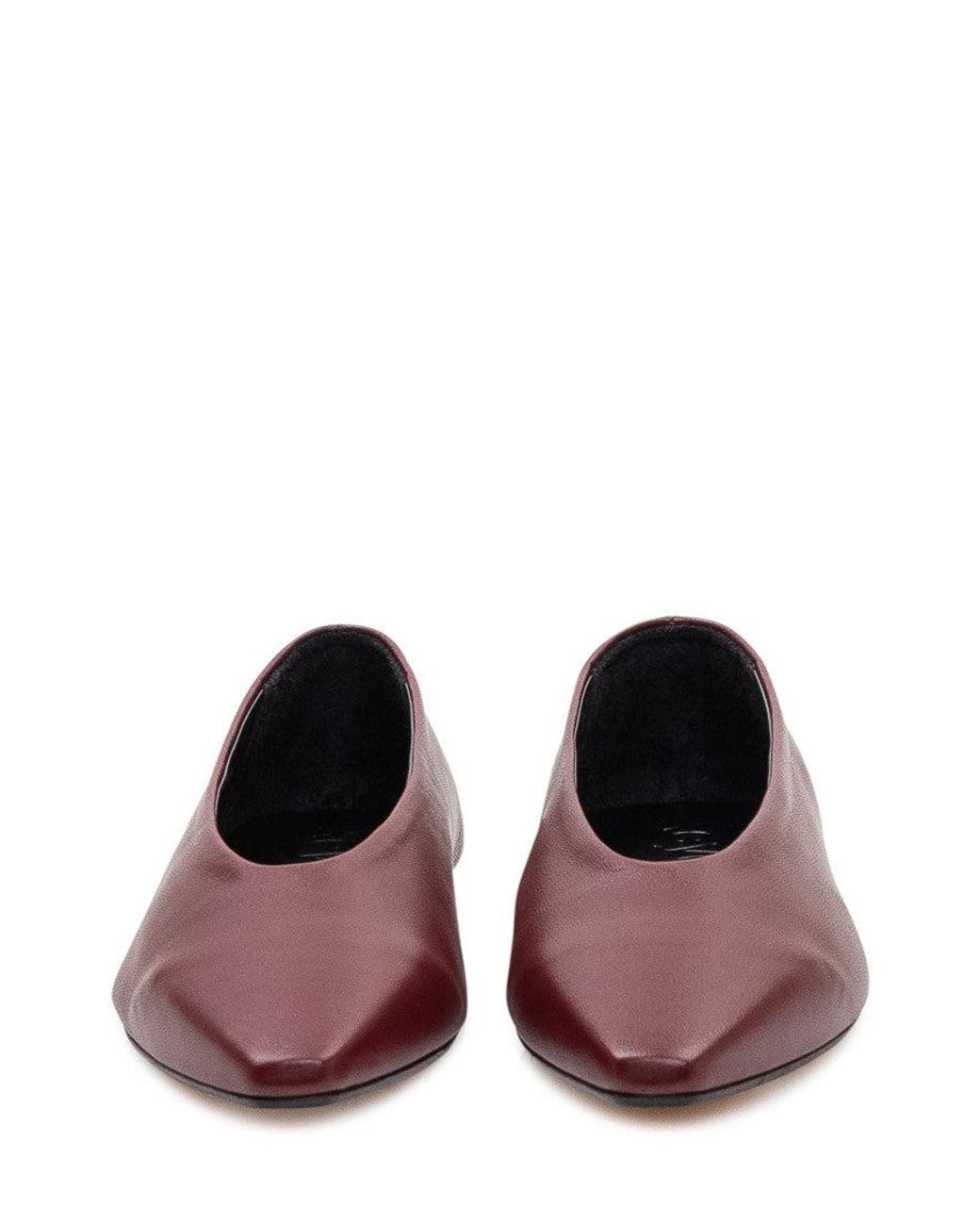 Aeyde Purple Slip On Ballet Flats
