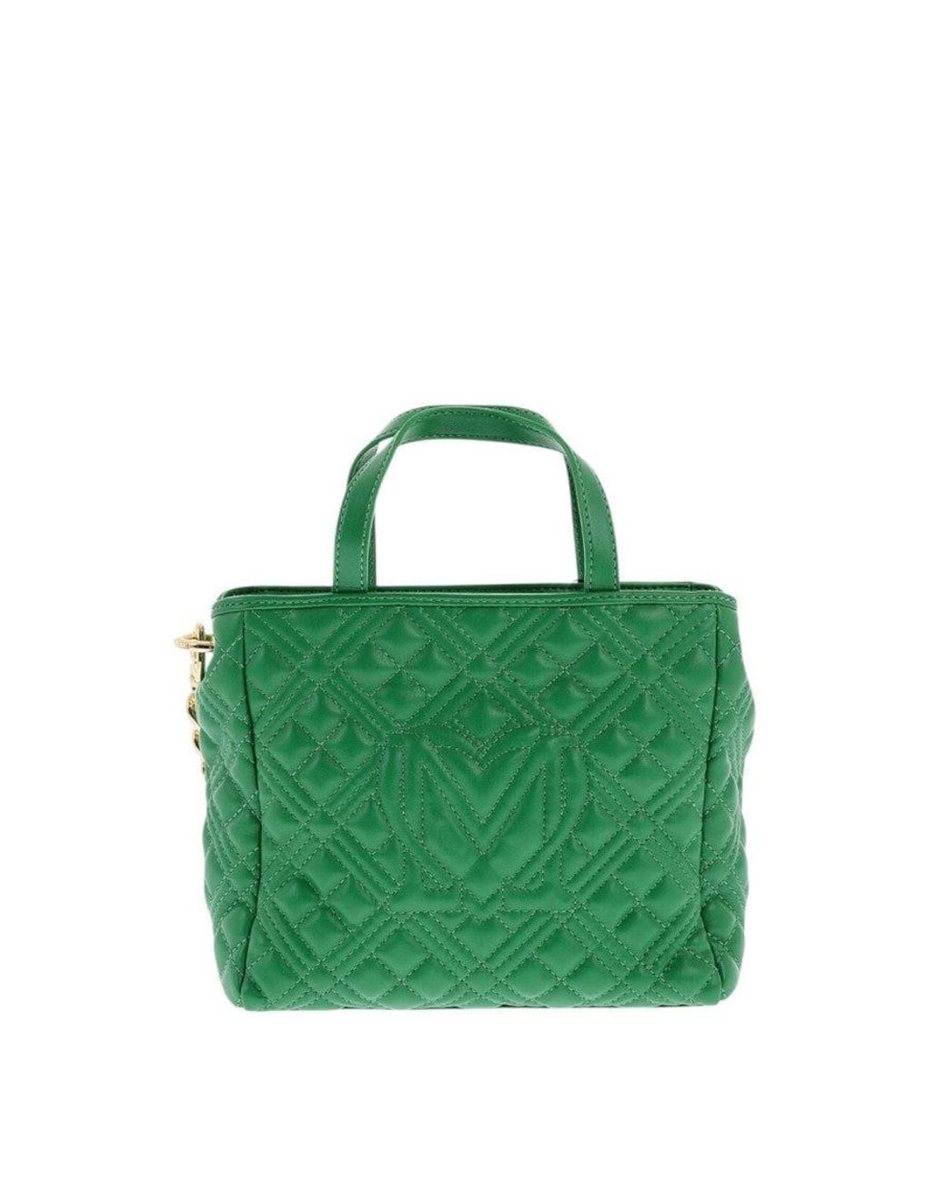 Love Moschino Green Logo Mini Satchel