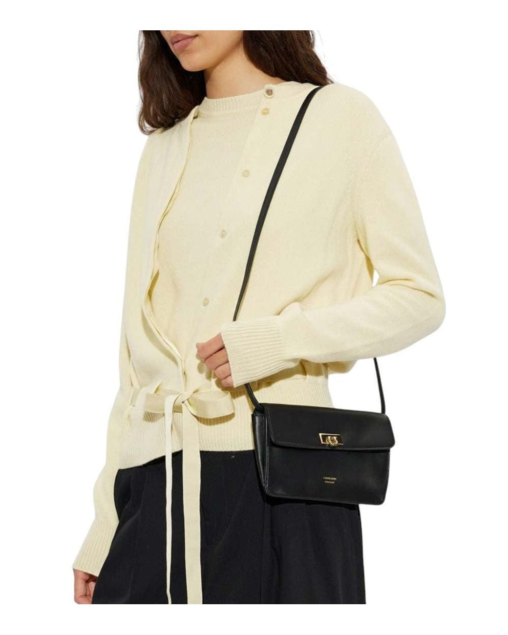Ferragamo Black Harley Mini Crossbody Bag
