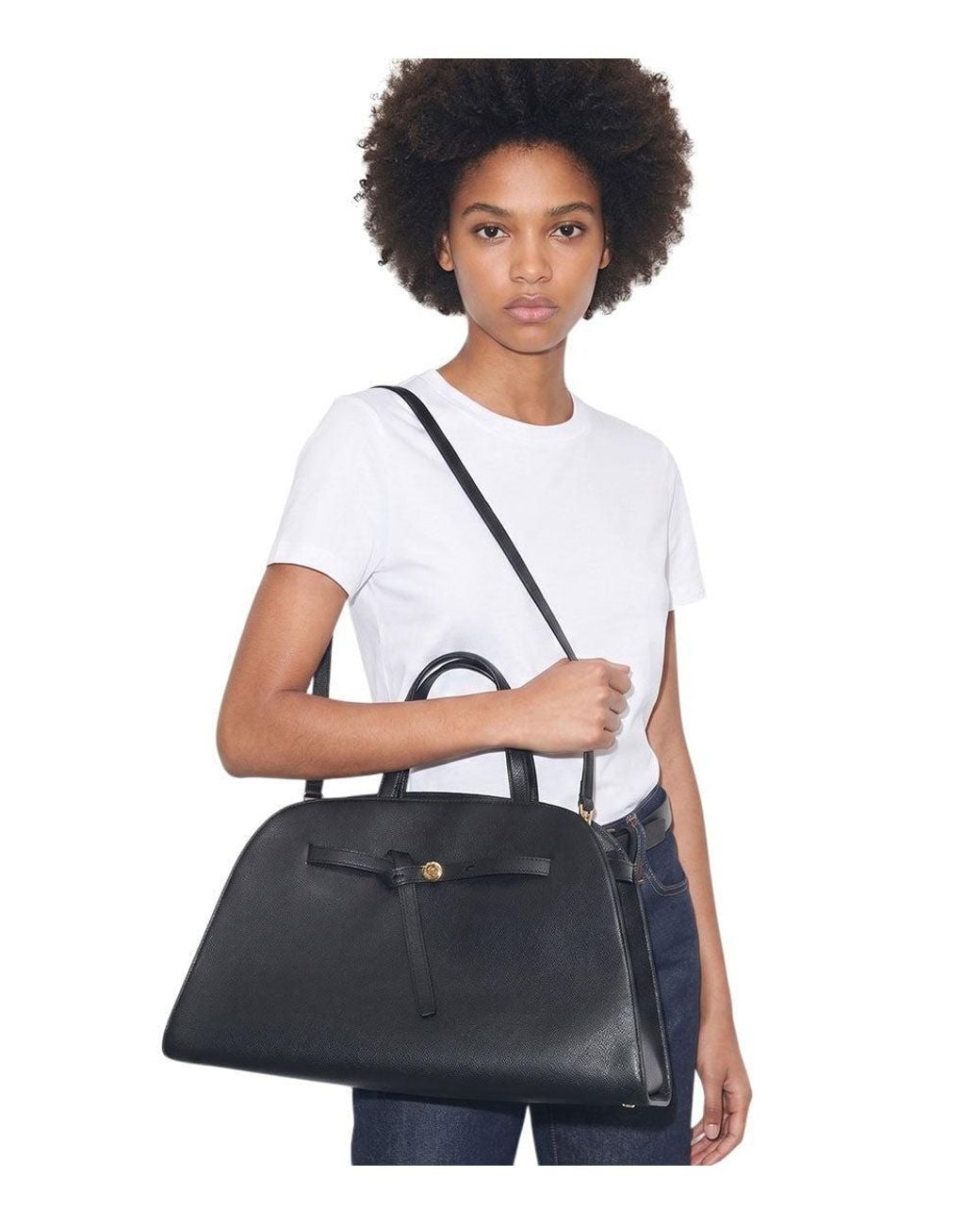Tory Burch Black Romy Large Satchel