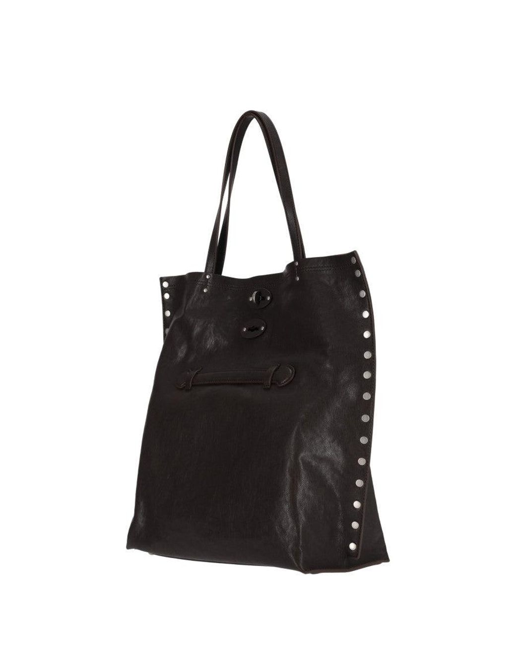 Zanellato Black Aspasso Medium Tote