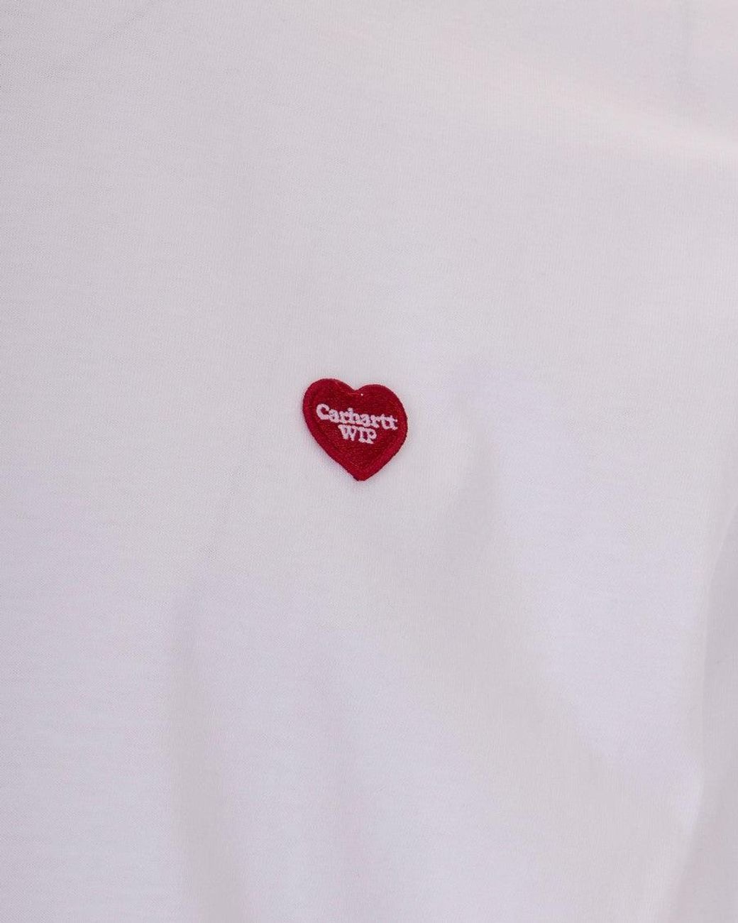 Carhartt White Regular Logo T-Shirt for men