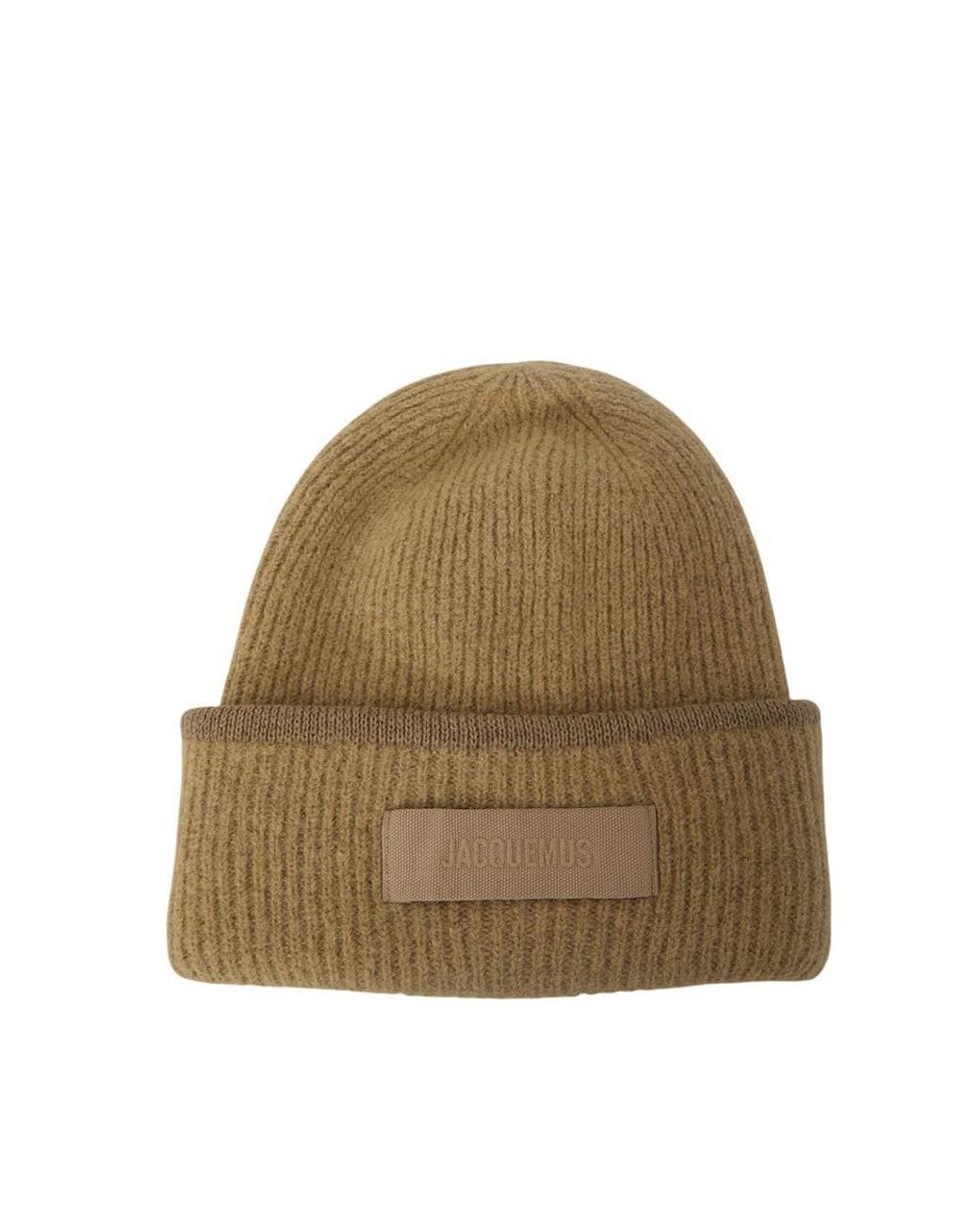 Jacquemus Natural Logo Beanie Cap for men