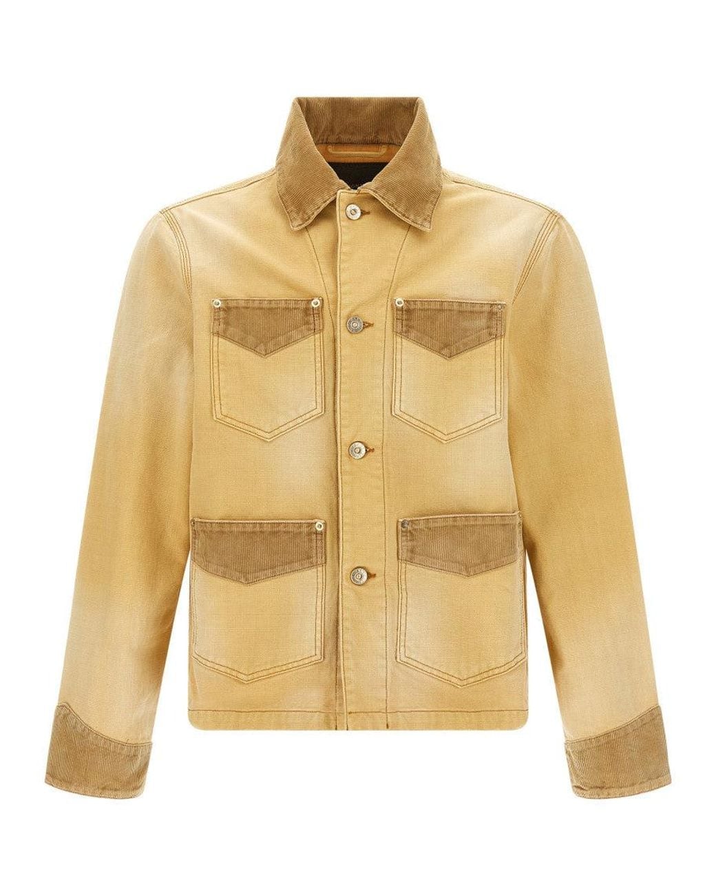Wales Bonner Yellow Shirt Collar Jacket for men