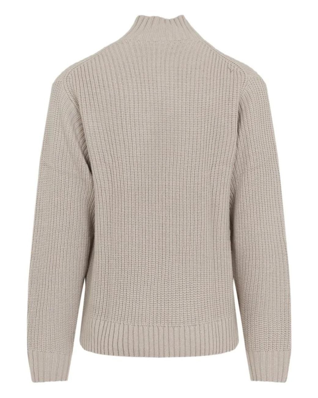 Carhartt Gray Mock Collar Sweaters for men