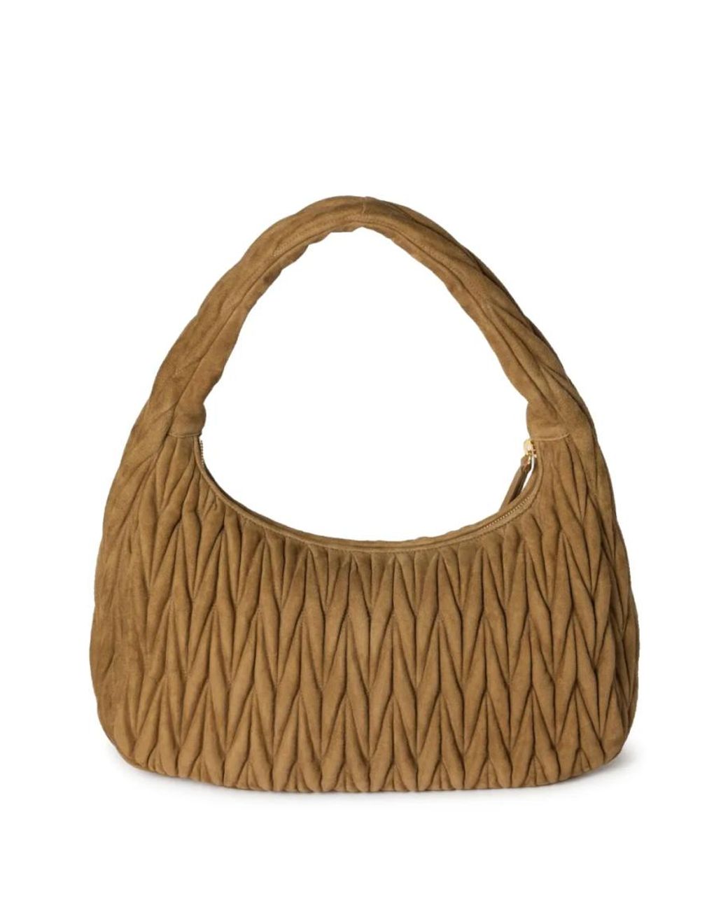 Miu Miu Brown Wander Matelasse Hobo