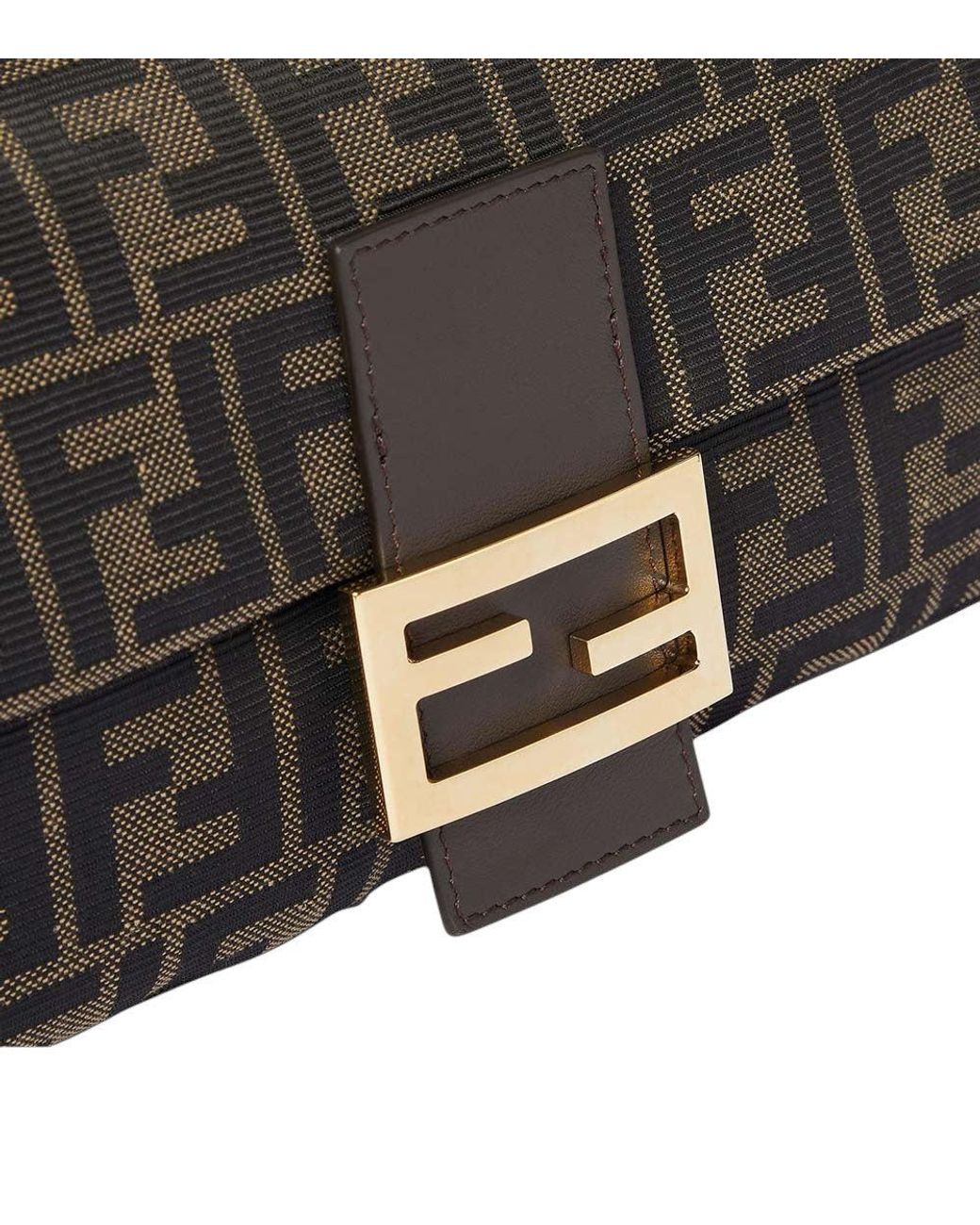 Fendi Black Logo Medium Shoulder Bag