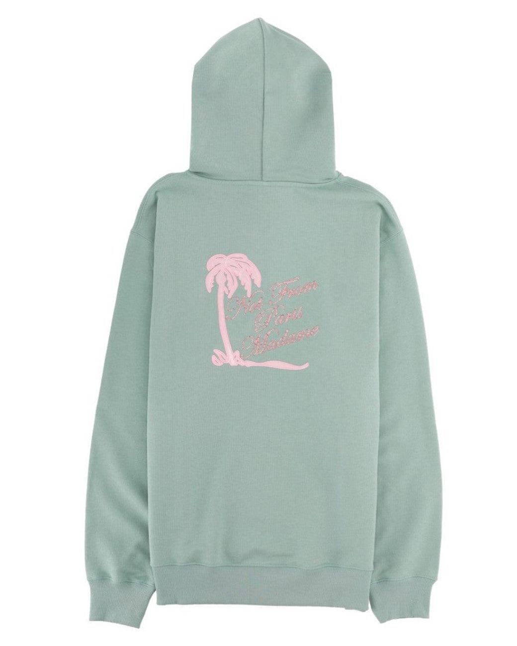 Drole de Monsieur Green Embroidered Hoodie for men
