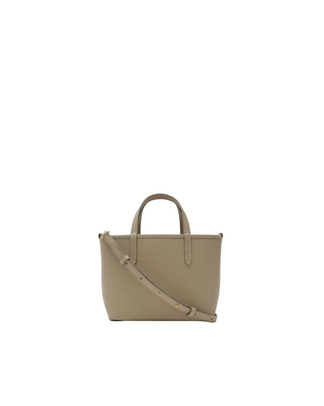 Burberry Brown Taupe Bloomsbury Reversible Mini Tote